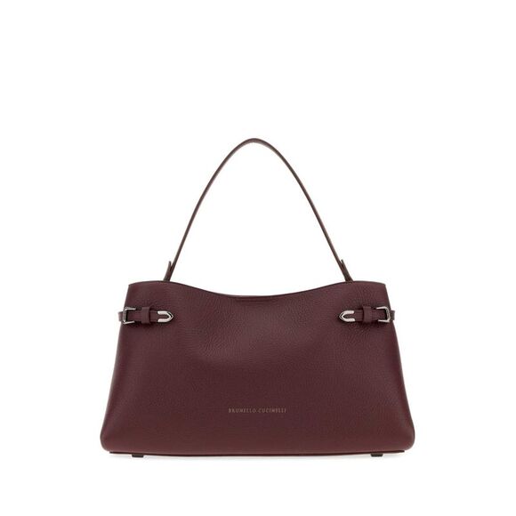 BRUNELLO CUCINELLI Handbags - Brunello Cucinelli Women Grape Leather Handbag